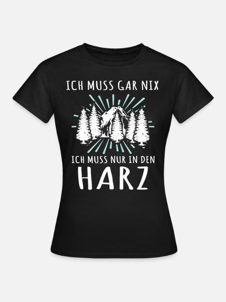 Harz Urlaub Harzer - Frauen T-Shirt - Schwarz