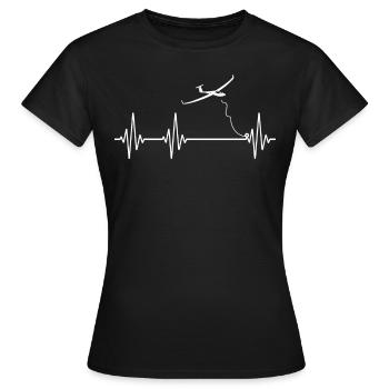 Planeur Planeur Planeur Planeur - T-shirt Femme - noir - Devant - AI Model Female 172 dark (172cm)