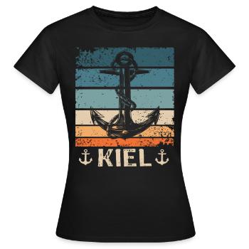 Kiel Disant Kiel Souvenir - T-shirt Femme - noir - Devant - AI Model Female 172 dark (172cm)