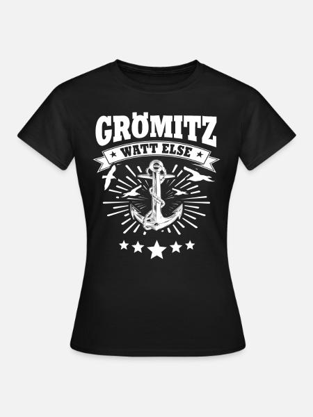 Grömitz Ostsee Grömitzer - Frauen T-Shirt - Schwarz