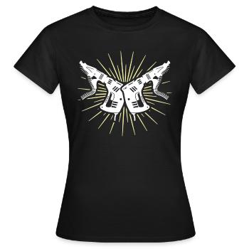 Tournevis magazine installateur de cloisons sèches - T-shirt Femme - noir - Devant - AI Model Female 172 dark (172cm)
