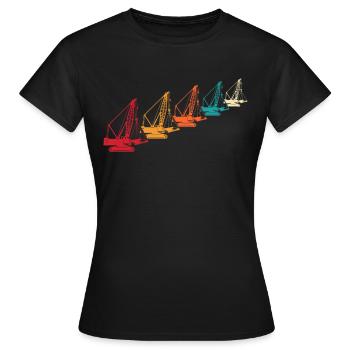 Crane Operator Crane Crane Driver - Women's T-Shirt - black - Front - AI Model Female 172 dark (172cm)