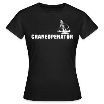 Crane Operator Crane Crane Driver - Women's T-Shirt - black - Front - AI Model Female 172 dark (172cm)