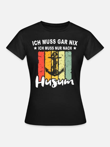 Husum Nordsee Husumer - Frauen T-Shirt - Schwarz