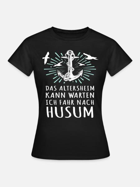 Husum Nordsee Husumer - Frauen T-Shirt - Schwarz