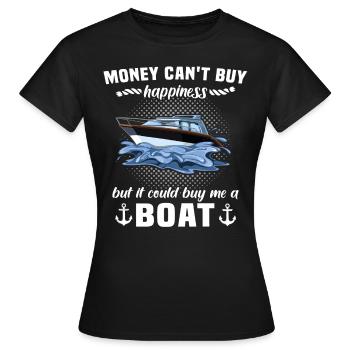 Captain Boat Captain - Women's T-Shirt - black - Front - AI Model Female 172 dark (172cm)