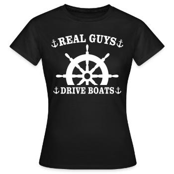 Captain Boat Captain - Women's T-Shirt - black - Front - AI Model Female 172 dark (172cm)