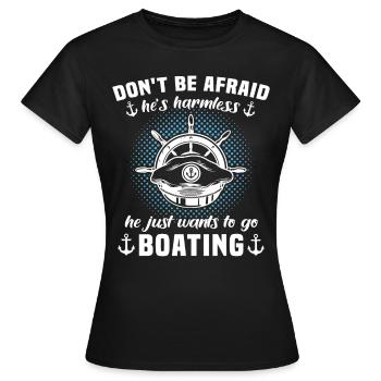 Captain Boat Captain - Women's T-Shirt - black - Front - AI Model Female 172 dark (172cm)
