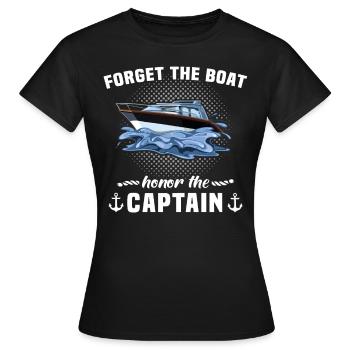 Captain Boat Captain - Women's T-Shirt - black - Front - AI Model Female 172 dark (172cm)