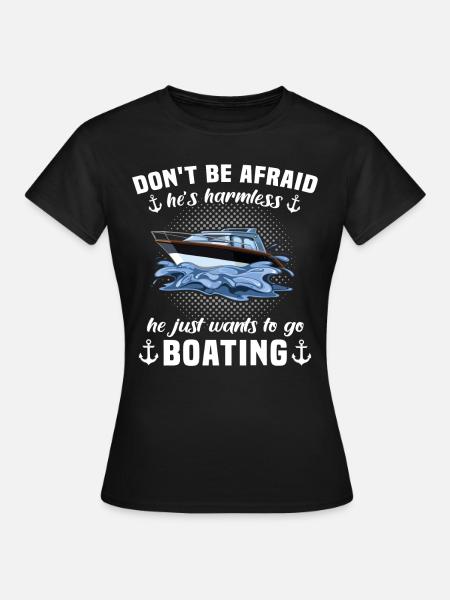 Kapitän Captain Bootsbesitzer Boot - Dame-T-shirt - sort