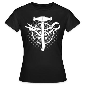 Spengler Motif Bauspengler Guild - Women's T-Shirt - black - Front - AI Model Female 172 dark (172cm)