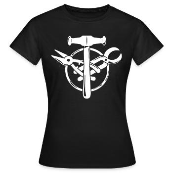 Spengler Motif Bauspengler Guild - Women's T-Shirt - black - Front - AI Model Female 172 dark (172cm)