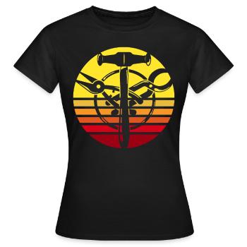 Spengler Motif Bauspengler Guild - Women's T-Shirt - black - Front - AI Model Female 172 dark (172cm)