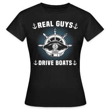 Captain Captain Boat - Women's T-Shirt - black - Front - AI Model Female 172 dark (172cm)