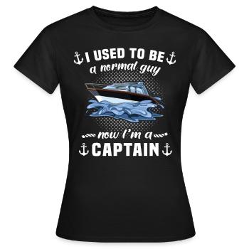 Captain Captain Boat - Women's T-Shirt - black - Front - AI Model Female 172 dark (172cm)