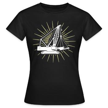 Crane Operator Crane Crane Driver - Women's T-Shirt - black - Front - AI Model Female 172 dark (172cm)