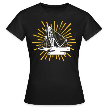 Crane Operator Crane Crane Driver - Women's T-Shirt - black - Front - AI Model Female 172 dark (172cm)
