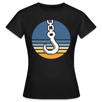 Crane operator Crawler crane Crane driver crane - Women's T-Shirt - black - Front - AI Model Female 172 dark (172cm)