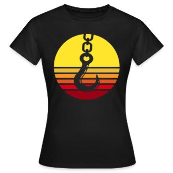 Crane operator Crawler crane Crane driver crane - Women's T-Shirt - black - Front - AI Model Female 172 dark (172cm)