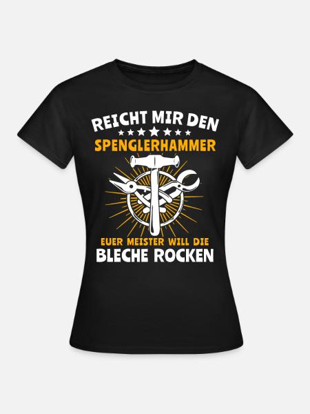 Spengler Beruf Bauspengler - Frauen T-Shirt - Schwarz