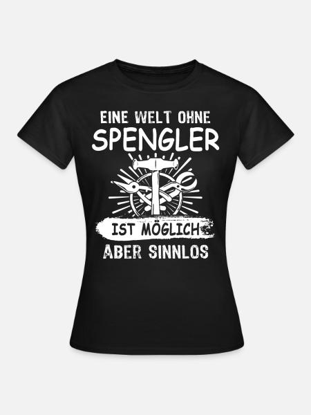 Spengler Bauspengler Karrosseriespengler - Frauen T-Shirt - Schwarz