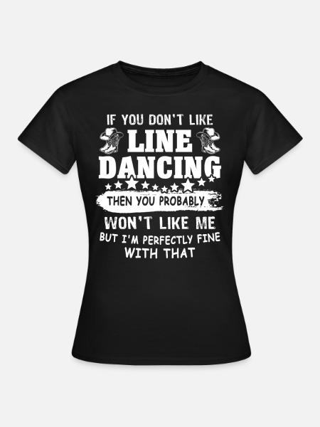 Line Dance Line Dancing - Frauen T-Shirt - Schwarz