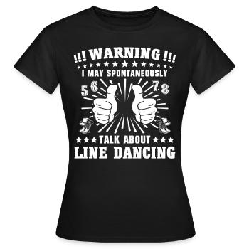 Danse en ligne Danse en ligne - T-shirt Femme - noir - Devant - AI Model Female 172 dark (172cm)