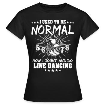 Danse en ligne Danse en ligne - T-shirt Femme - noir - Devant - AI Model Female 172 dark (172cm)