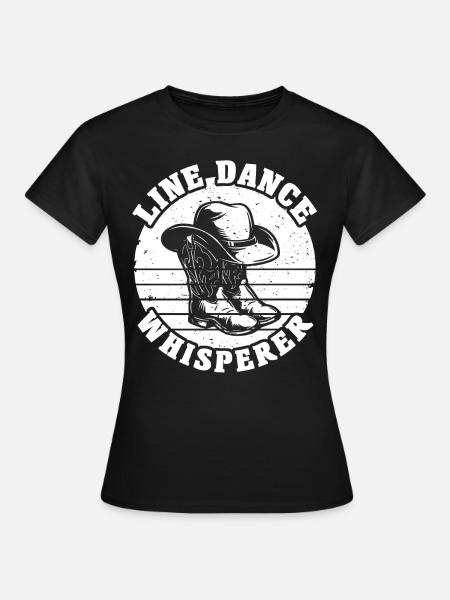 Line Dancing Line Dance - Frauen T-Shirt - Schwarz