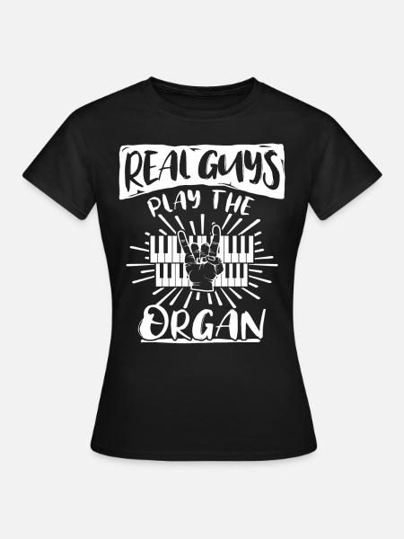Orgelspieler Organist - Frauen T-Shirt - Schwarz