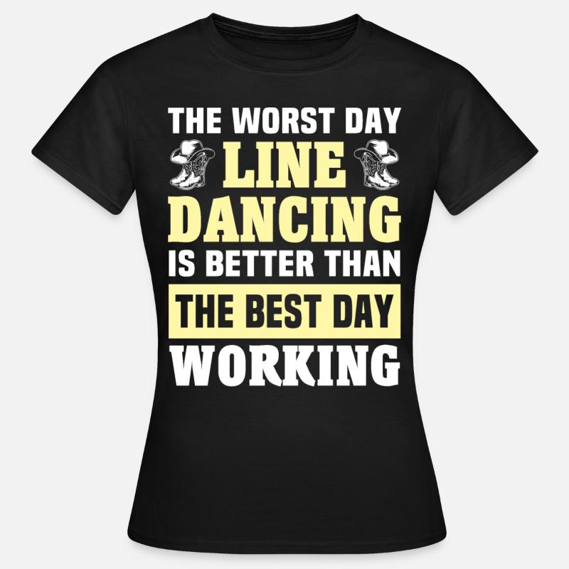 Line Dance Day Line Dancing - Women's T-Shirt - black