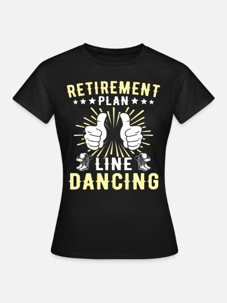 Line Dancer Line Dancing - Frauen T-Shirt - Schwarz
