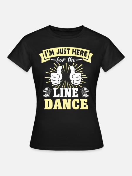 Line Dancer Line Dancing - Women's T-Shirt - black