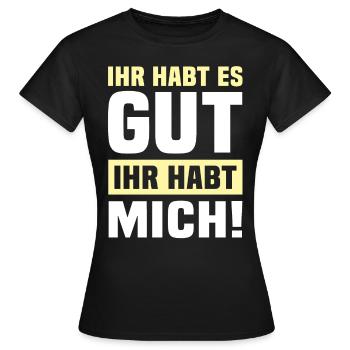 Tu l’as bien tu m’as - T-shirt Femme - noir - Devant - AI Model Female 172 dark (172cm)
