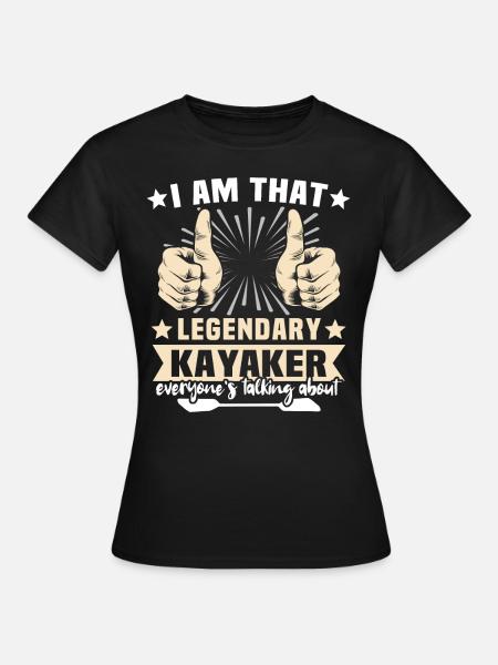 Kayaking Kayak - Frauen T-Shirt - Schwarz