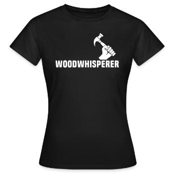 Charpentier, charpentier, charpentier, - T-shirt Femme - noir - Devant - AI Model Female 172 dark (172cm)