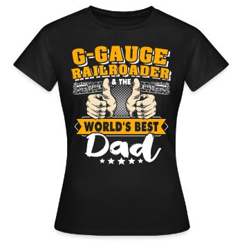 Voie ferrée de jardin G Papa - T-shirt Femme - noir - Devant - AI Model Female 172 dark (172cm)