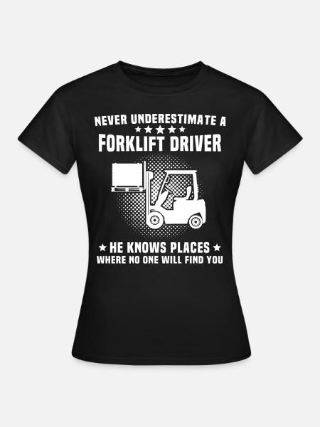 Stapler Staplerfahrer - Frauen T-Shirt - Schwarz