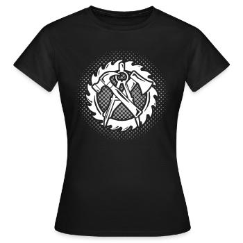 Charpentier charpentier - T-shirt Femme - noir - Devant - AI Model Female 172 dark (172cm)