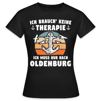 Oldenburger Sprüche Oldenburg - Frauen T-Shirt - Schwarz - Vorne - AI Model Female 172 dark (172cm)