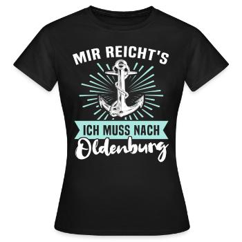 Oldenburger Sprüche Oldenburg - Frauen T-Shirt - Schwarz - Vorne - AI Model Female 172 dark (172cm)