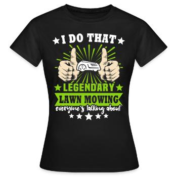 Tondeuse robot Robot tondeuse - T-shirt Femme - noir - Devant - AI Model Female 172 dark (172cm)