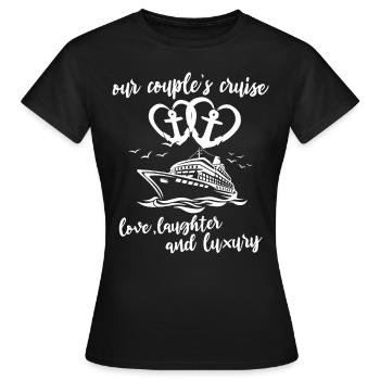 Croisière Voyage en mer en famille Croisière en famille - T-shirt Femme - noir - Devant - AI Model Female 172 dark (172cm)