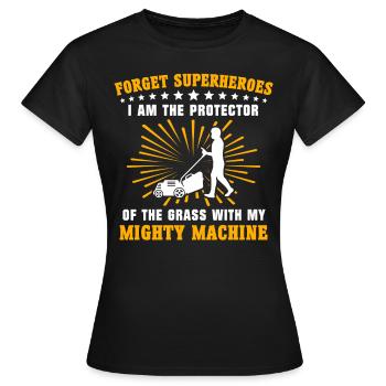 Rasenmäher Rasen Mähen - Frauen T-Shirt - Schwarz - Vorne - AI Model Female 172 dark (172cm)