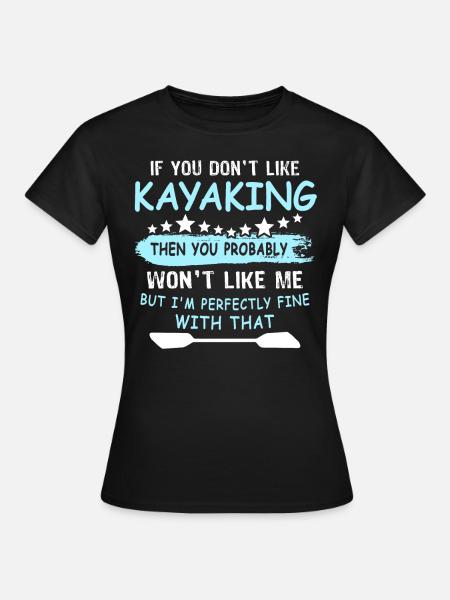 Kayaking - Frauen T-Shirt - Schwarz