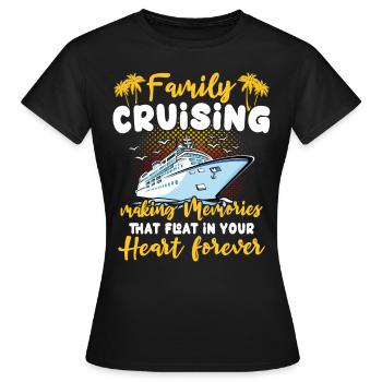 Crucero - Camiseta mujer - negro - delante - AI Model Female 172 dark (172cm)