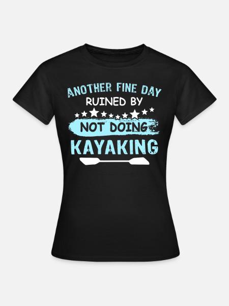Kayaking - Frauen T-Shirt - Schwarz