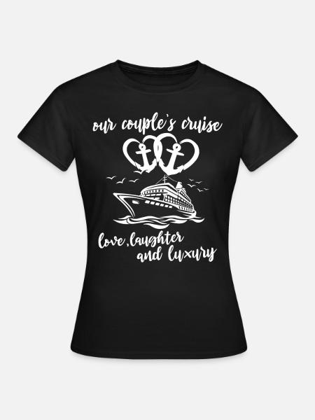 Kreuzfahrt Ehepaar - Frauen T-Shirt - Schwarz