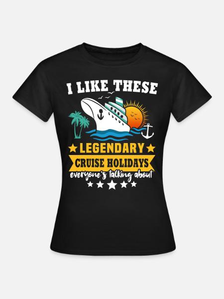 Kreuzfahrtschiff Kreuzfahrt - Frauen T-Shirt - Schwarz