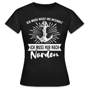Norden Nordener - Frauen T-Shirt - Schwarz - Vorne - AI Model Female 172 dark (172cm)